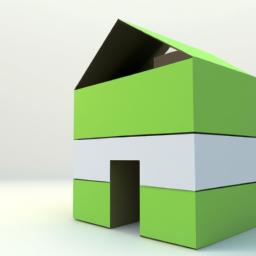 The concept of box home loans illustrated by a creative and eye-catching box-shaped house.