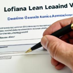 Holding the VA loan eligibility certificate and pen