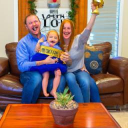 A joyful Texas family, grateful for the financial possibilities with a home equity loan.