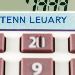 A calculator displaying the current home equity loan rates.
