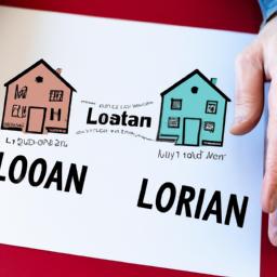 Comparing interest rates and terms for housing loans.