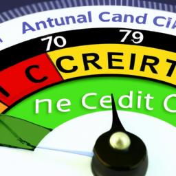 The credit score gauge reflects the impact of a business loan on personal credit.