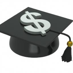 A graduation cap with a dollar sign represents the weight of student loan debt