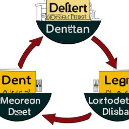 Visual representation of the convenience of consolidating debts into one payment.