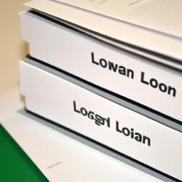 The loan application process for box home loans depicted by a stack of paperwork.