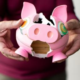 A broken piggy bank illustrates the financial strain student loans impose