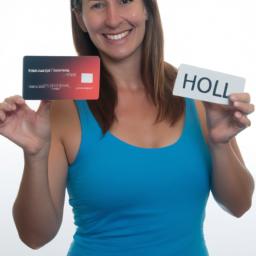 Satisfied customer proudly displaying their Hollister credit card purchase.