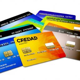 A variety of business credit cards, each offering unique benefits and rewards.